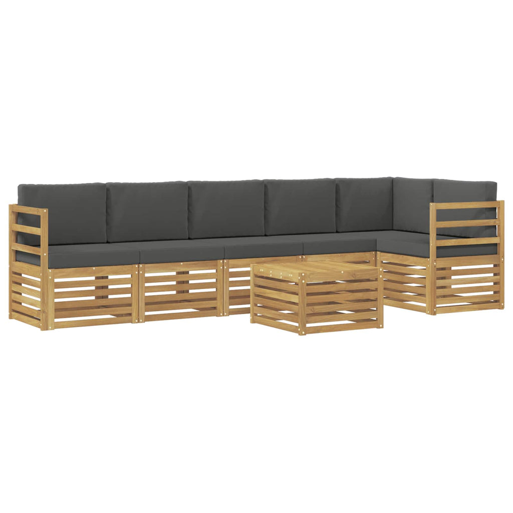 vidaXL Zestaw sof na zewnątrz 7 pcs Biały i antracyt 59 x 59 x 37 cm