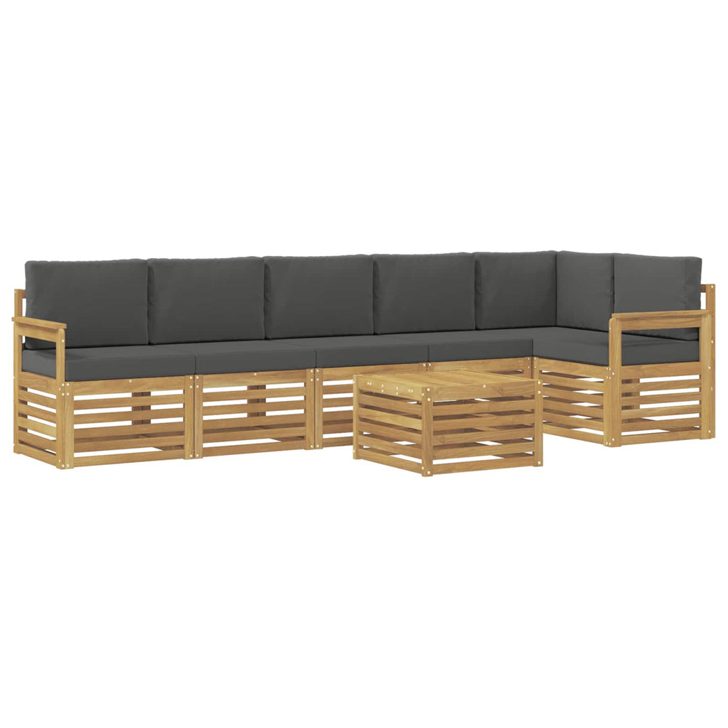 vidaXL Zestaw sof na zewnątrz 7 pcs Biały i antracyt 59 x 59 x 37 cm
