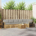 vidaXL Zestaw sof na zewnątrz 7 pcs Biały i jasnoszary 59 x 59 x 37 cm