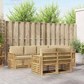 vidaXL Zestaw sof na zewnątrz 7 pcs Biały i Beżowy 247 x 128,5 x 73 cm