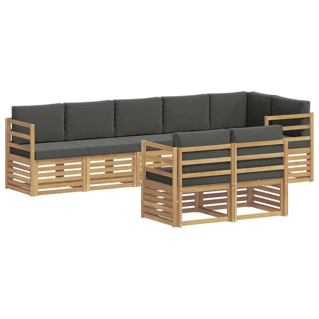 vidaXL Zestaw sof na zewnątrz 8 pcs Biały i antracyt