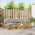 vidaXL Zestaw sof na zewnątrz 7 pcs Biały i jasnoszary 59 x 59 x 37 cm