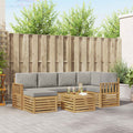 vidaXL Zestaw sof na zewnątrz 7 pcs Biały i jasnoszary 59 x 59 x 37 cm