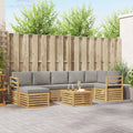 vidaXL Zestaw sof na zewnątrz 8 pcs Biały i jasnoszary 59 x 59 x 37 cm