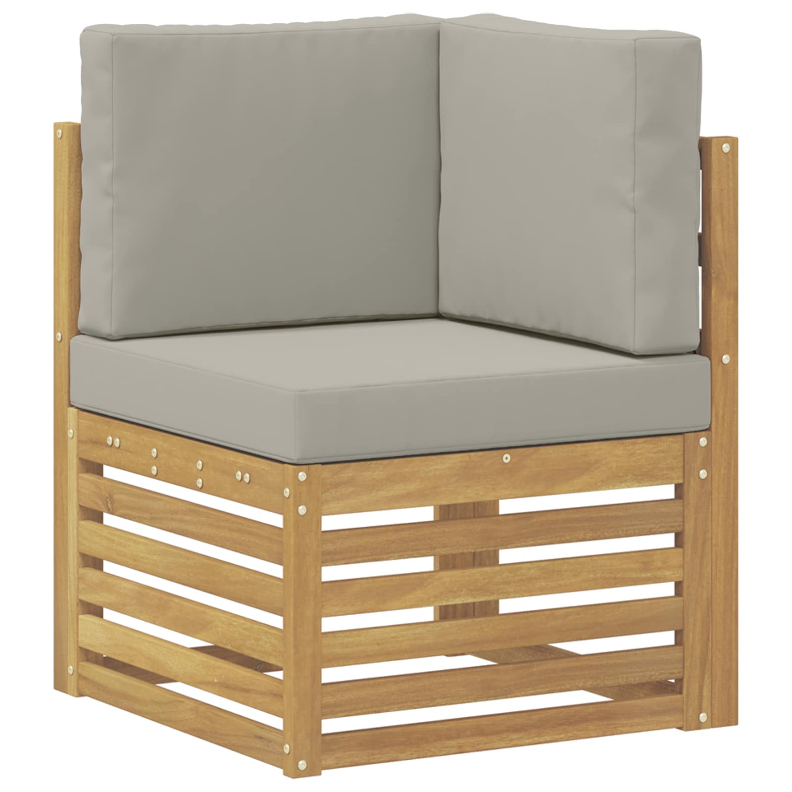 vidaXL Zestaw sof na zewnątrz 6 pcs Biały i jasnoszary