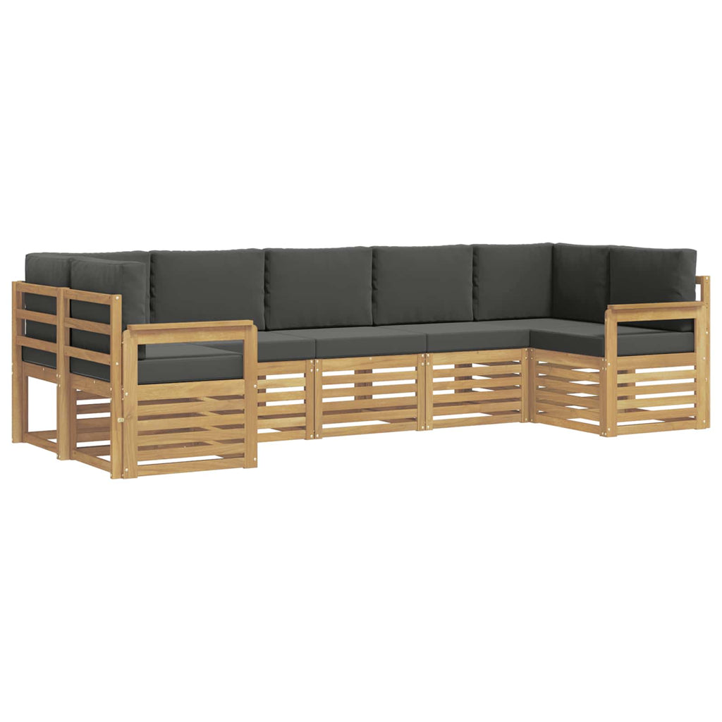 vidaXL Zestaw sof na zewnątrz 6 pcs Biały i Antracytowy