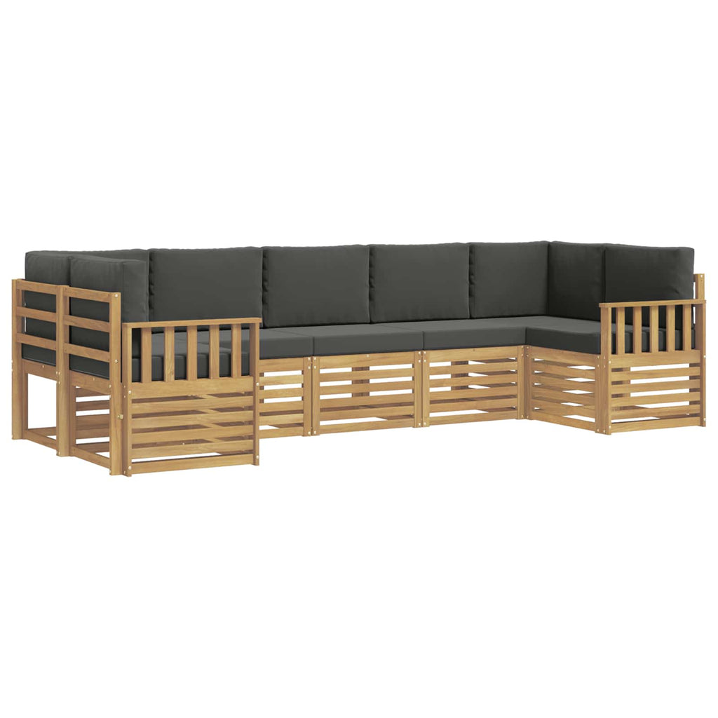 vidaXL Zestaw sof na zewnątrz 6 pcs Biały i Antracytowy