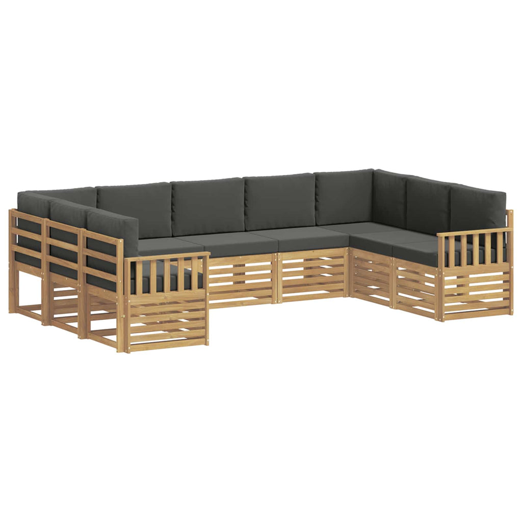 vidaXL Zestaw sof na zewnątrz 7 pcs Biały i Antracytowy