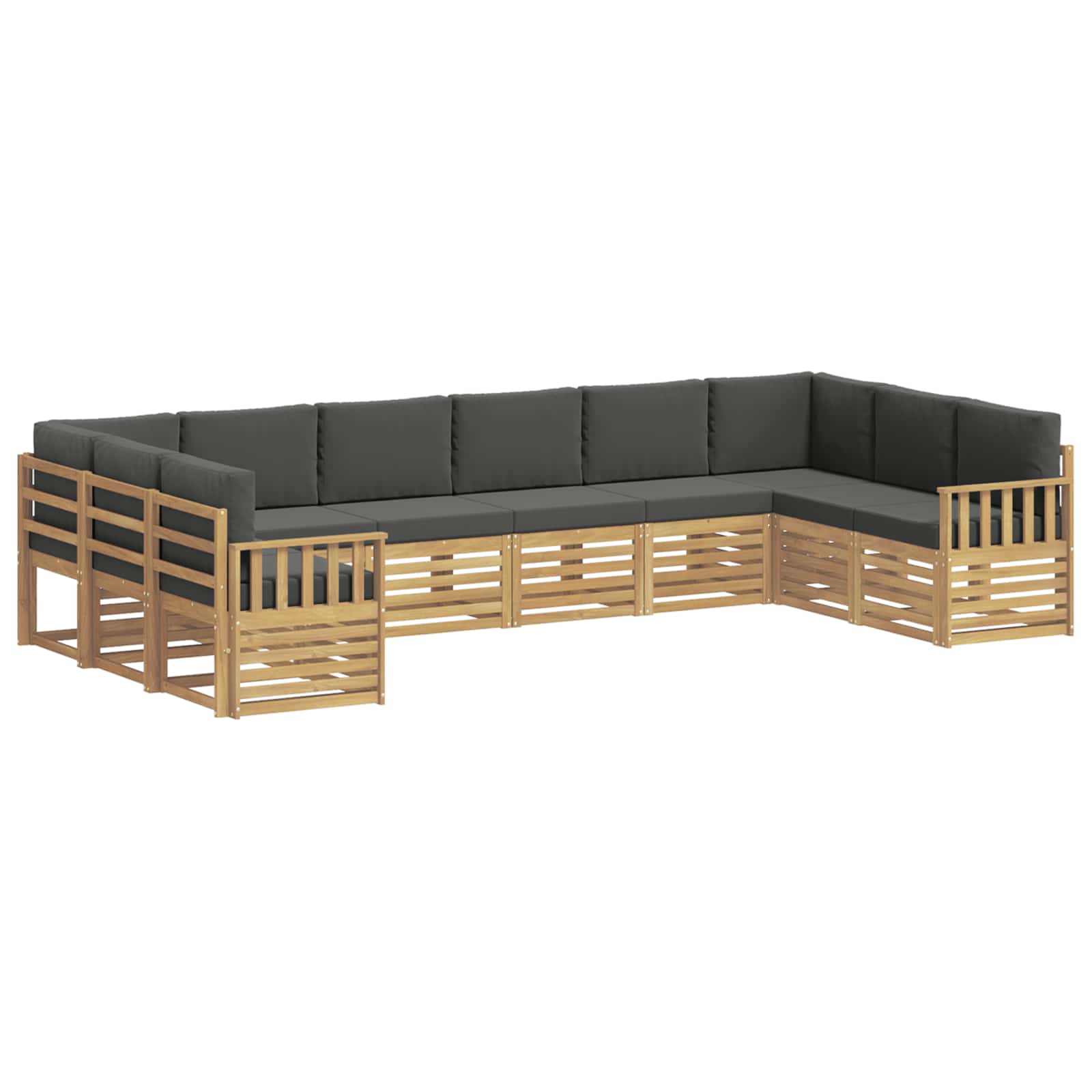 vidaXL Zestaw sof na zewnątrz 7 pcs Biały i Antracytowy
