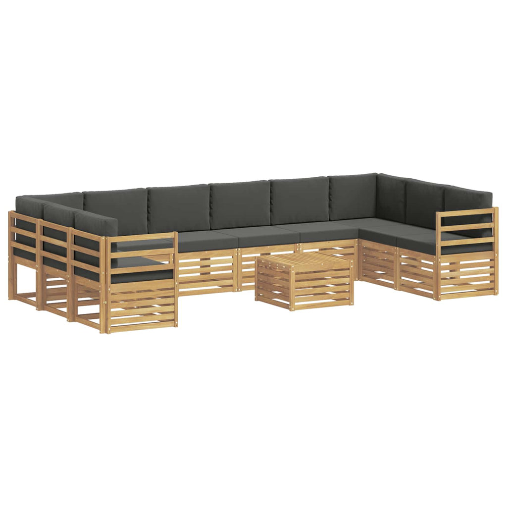 vidaXL Zestaw sof na zewnątrz 8 pcs Biały i Antracytowy