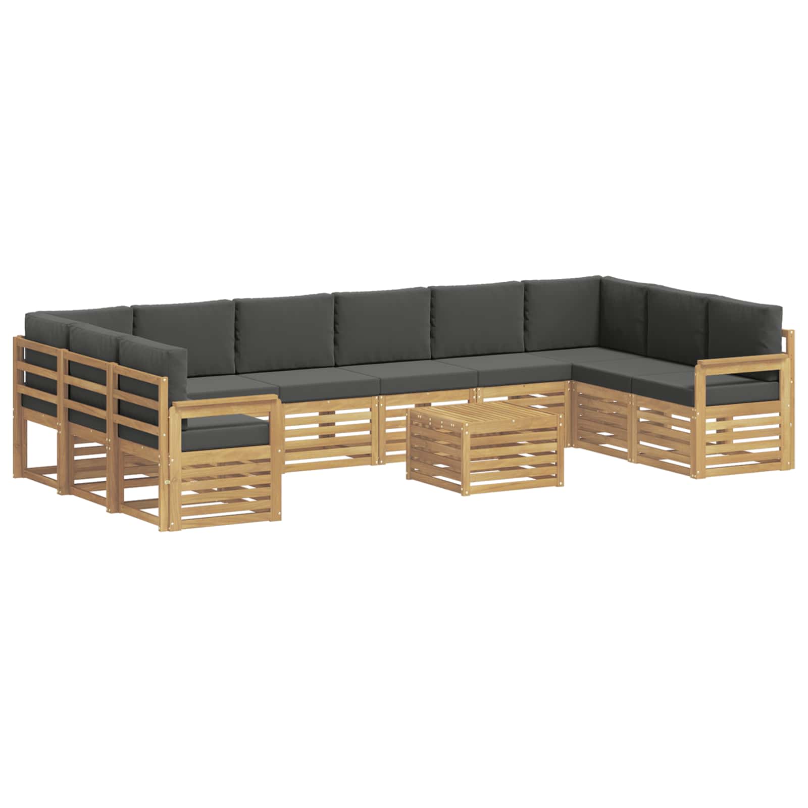 vidaXL Zestaw sof na zewnątrz 8 pcs Biały i Antracytowy