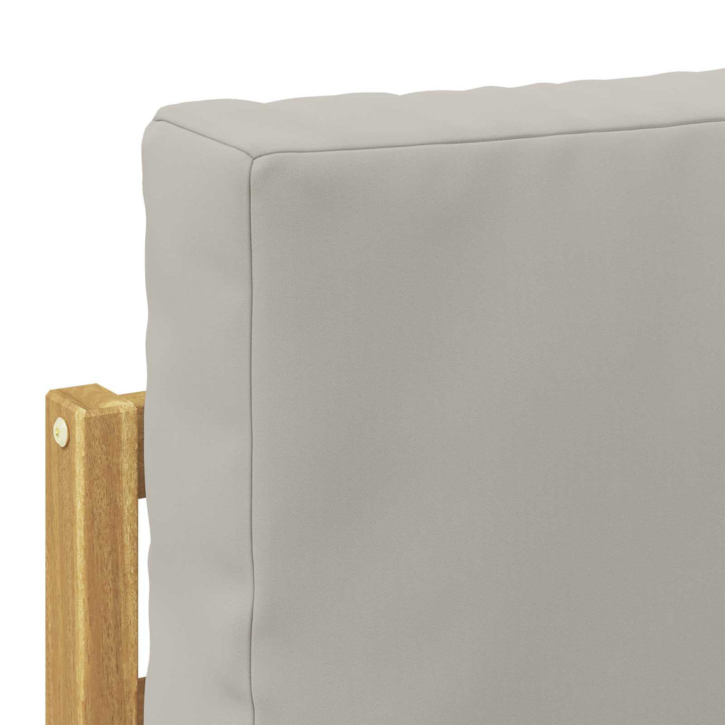 vidaXL Zestaw sof na zewnątrz 8 pcs Biały i jasnoszary 59 x 59 x 37 cm