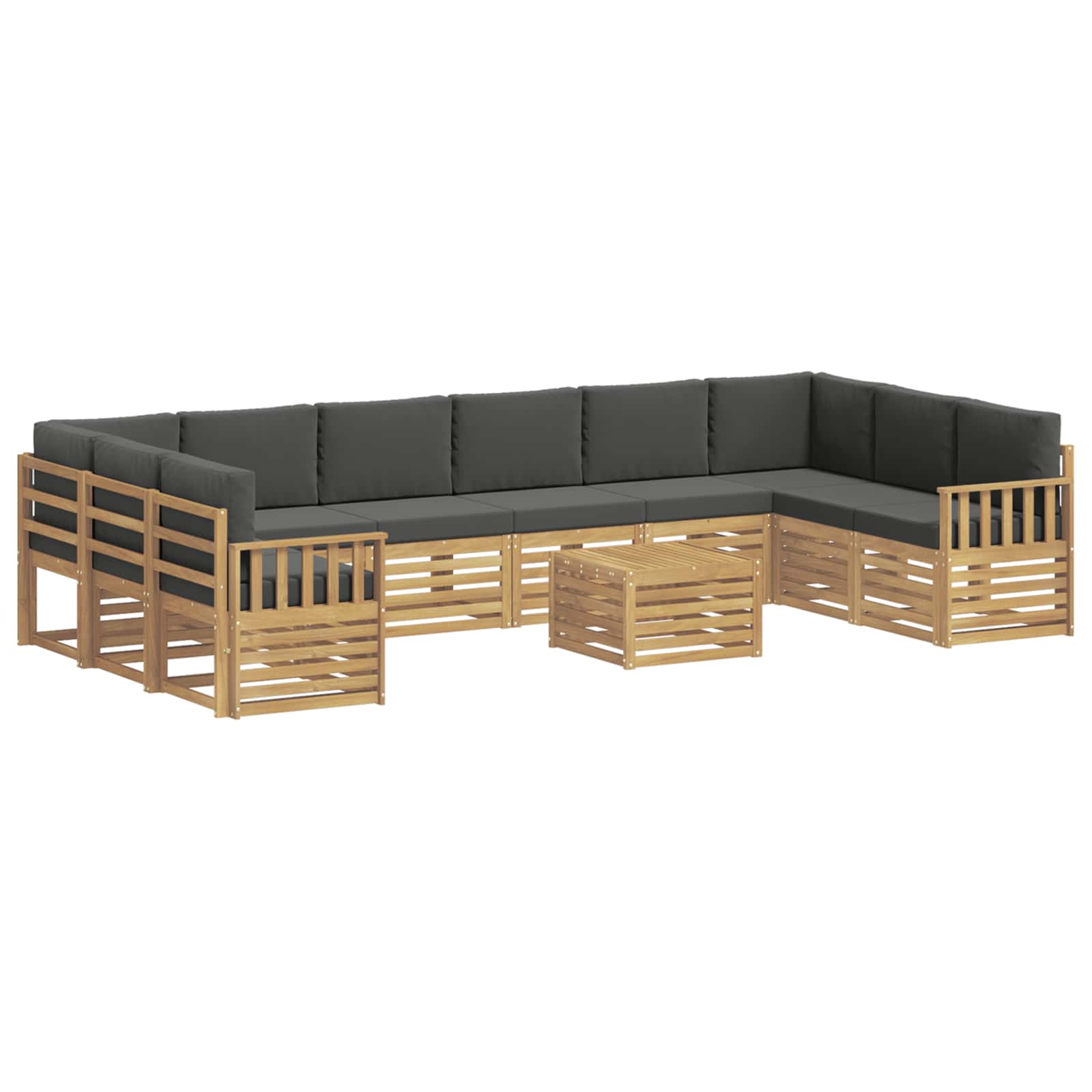 vidaXL Zestaw sof na zewnątrz 8 pcs Biały i Antracytowy