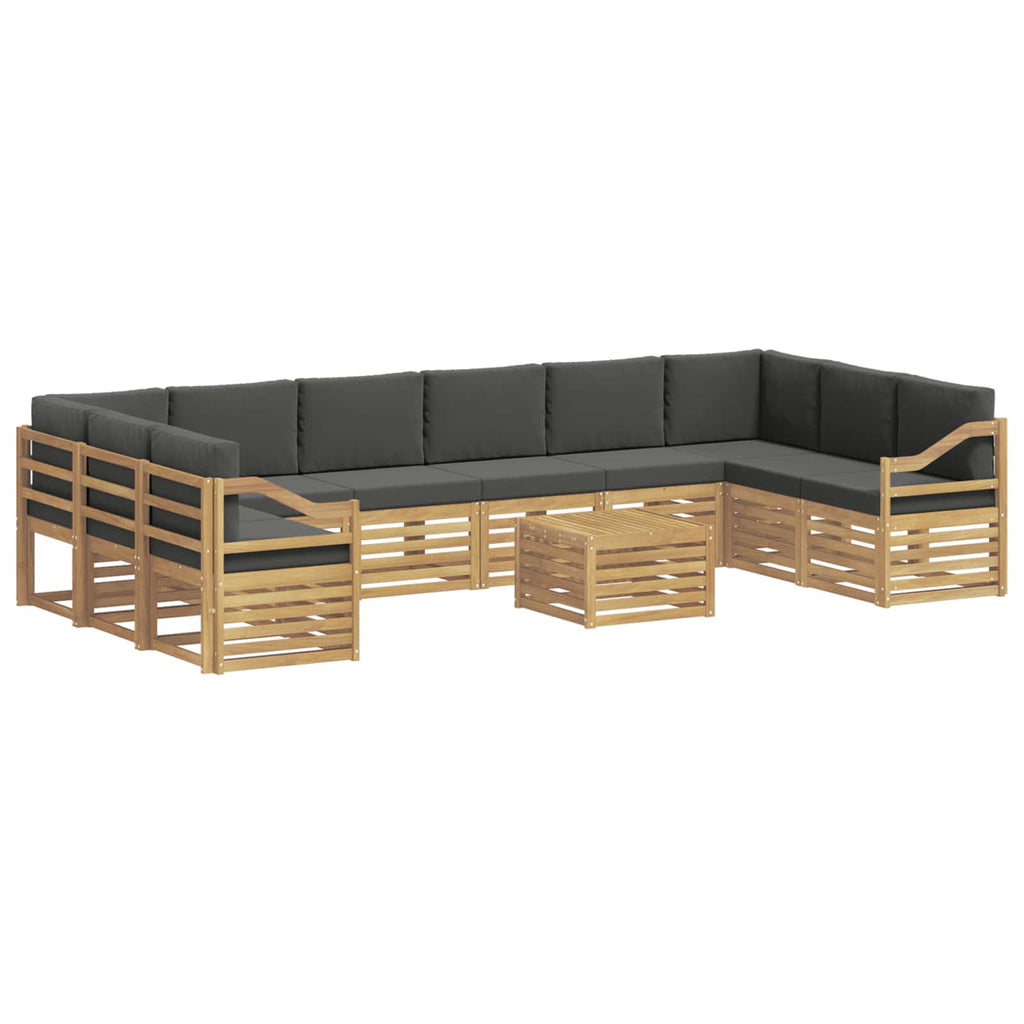 vidaXL Zestaw sof na zewnątrz 8 pcs Biały i Antracytowy