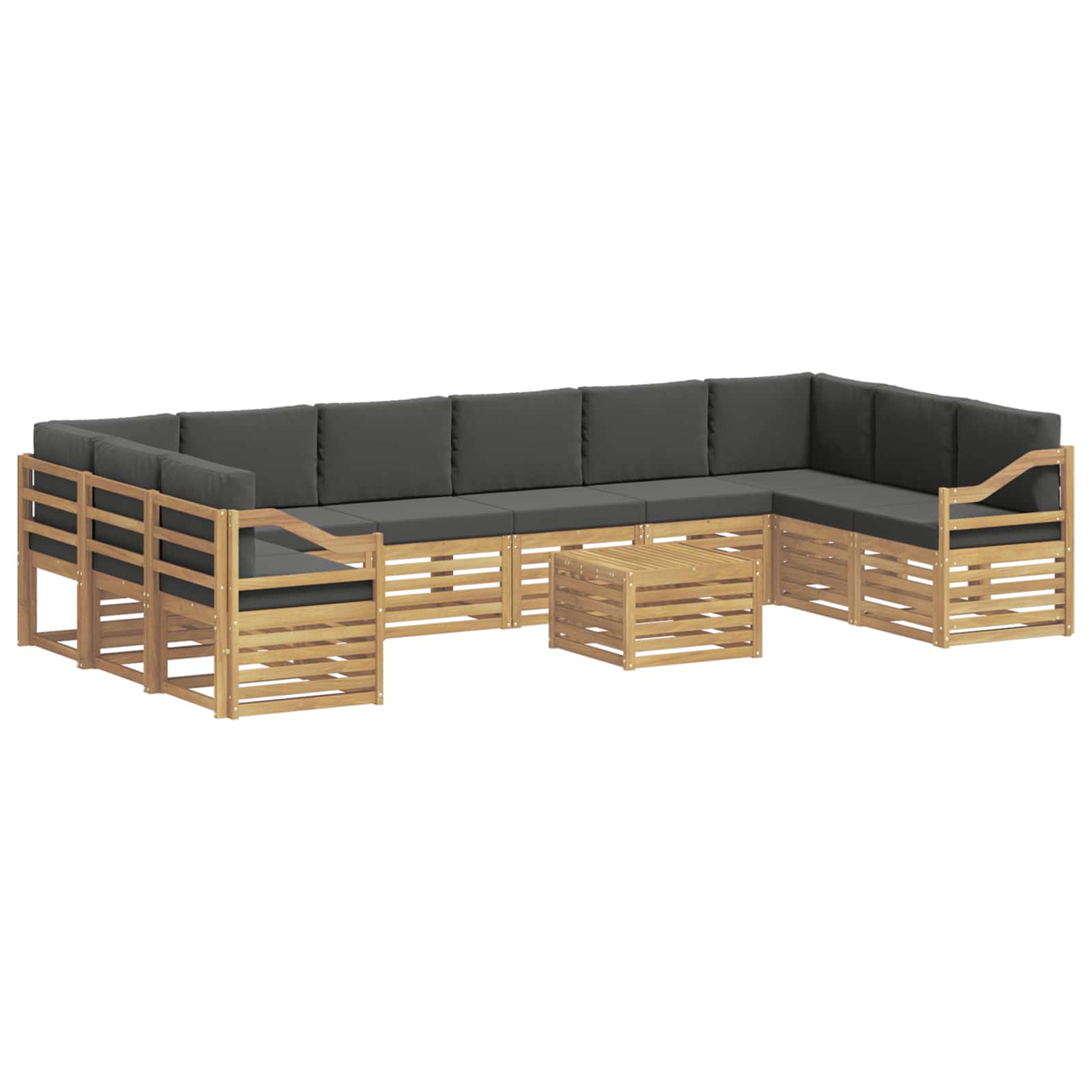 vidaXL Zestaw sof na zewnątrz 8 pcs Biały i Antracytowy