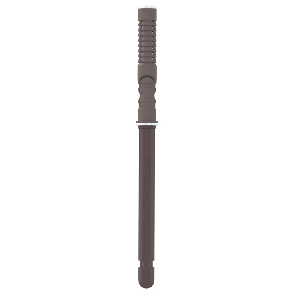 vidaXL Uchwyty do półek wiszących 12 pcs Beżowy Ø10 x 170 mm Stal