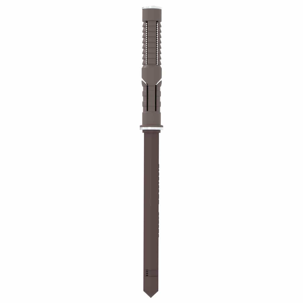 vidaXL Uchwyty do półek wiszących 12 pcs Beżowy Ø10 x 170 mm Stal