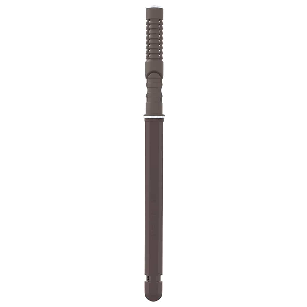 vidaXL Uchwyty do półek wiszących 12 pcs Beżowy Ø12 x 190 mm Stal