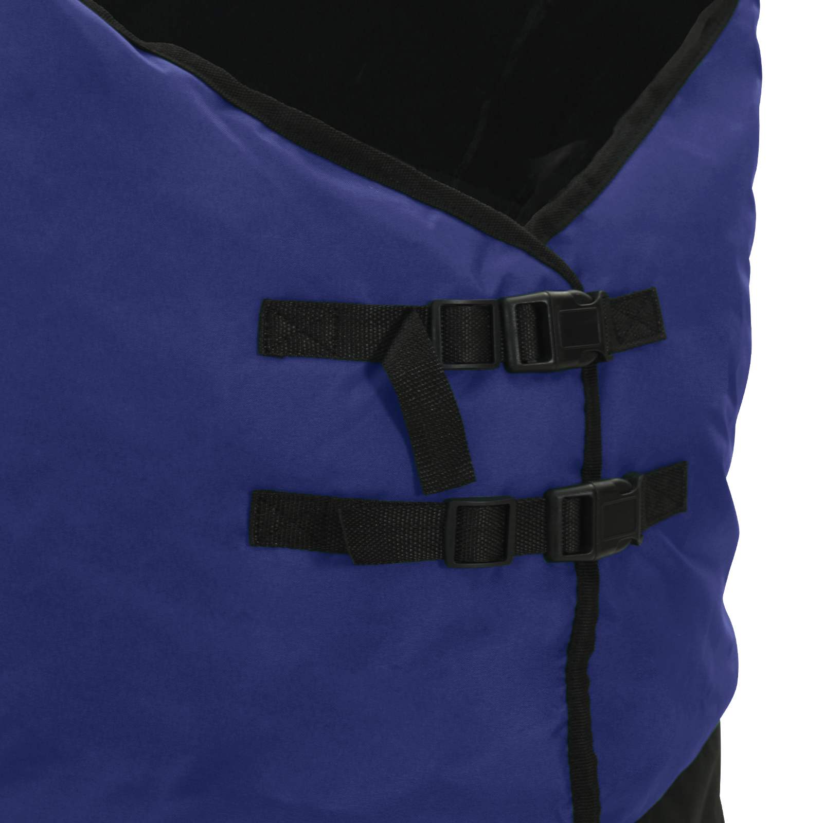 vidaXL Koc dla Koni Ciemna Zieleń i Czerń 75 cm Poliester