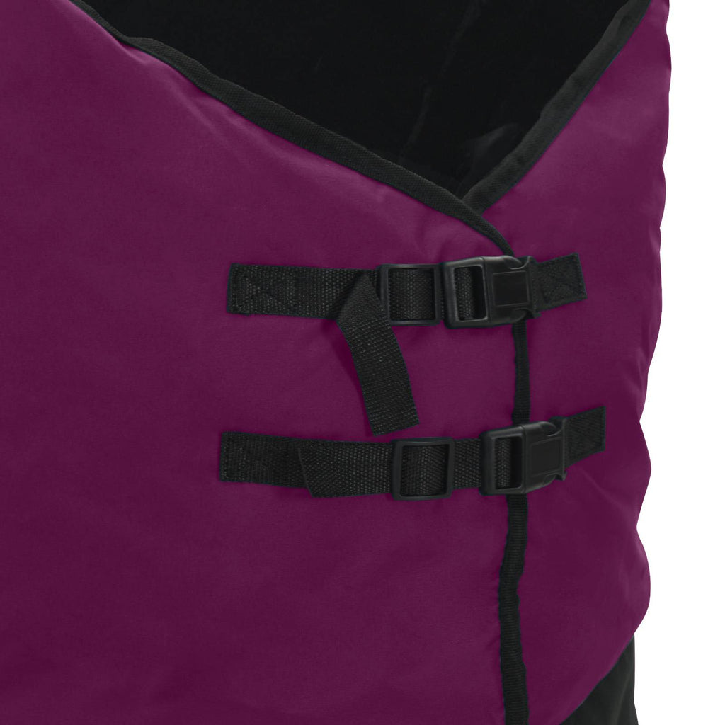 vidaXL Koc dla Koni Ciemna Zieleń i Czerń 75 cm Poliester