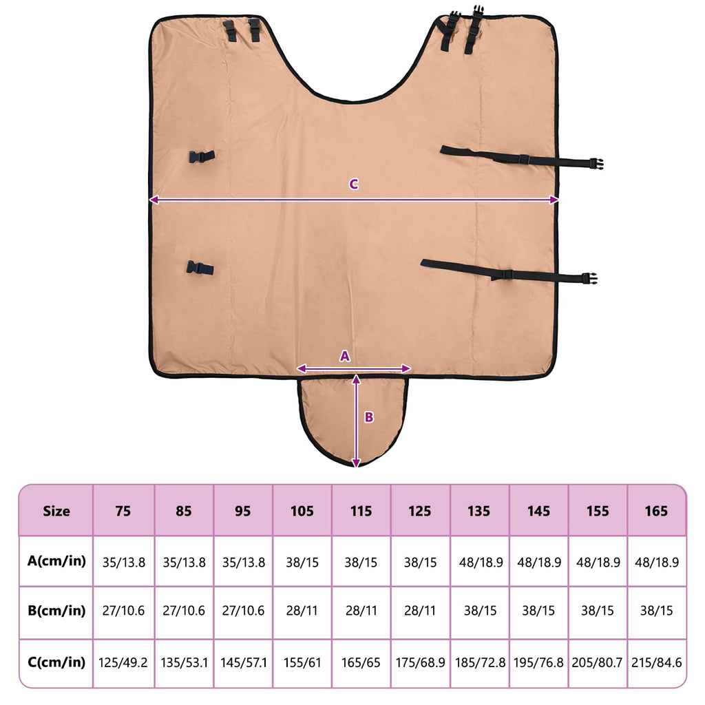 vidaXL Koc dla Koni Cappuccino 125 cm Poliester