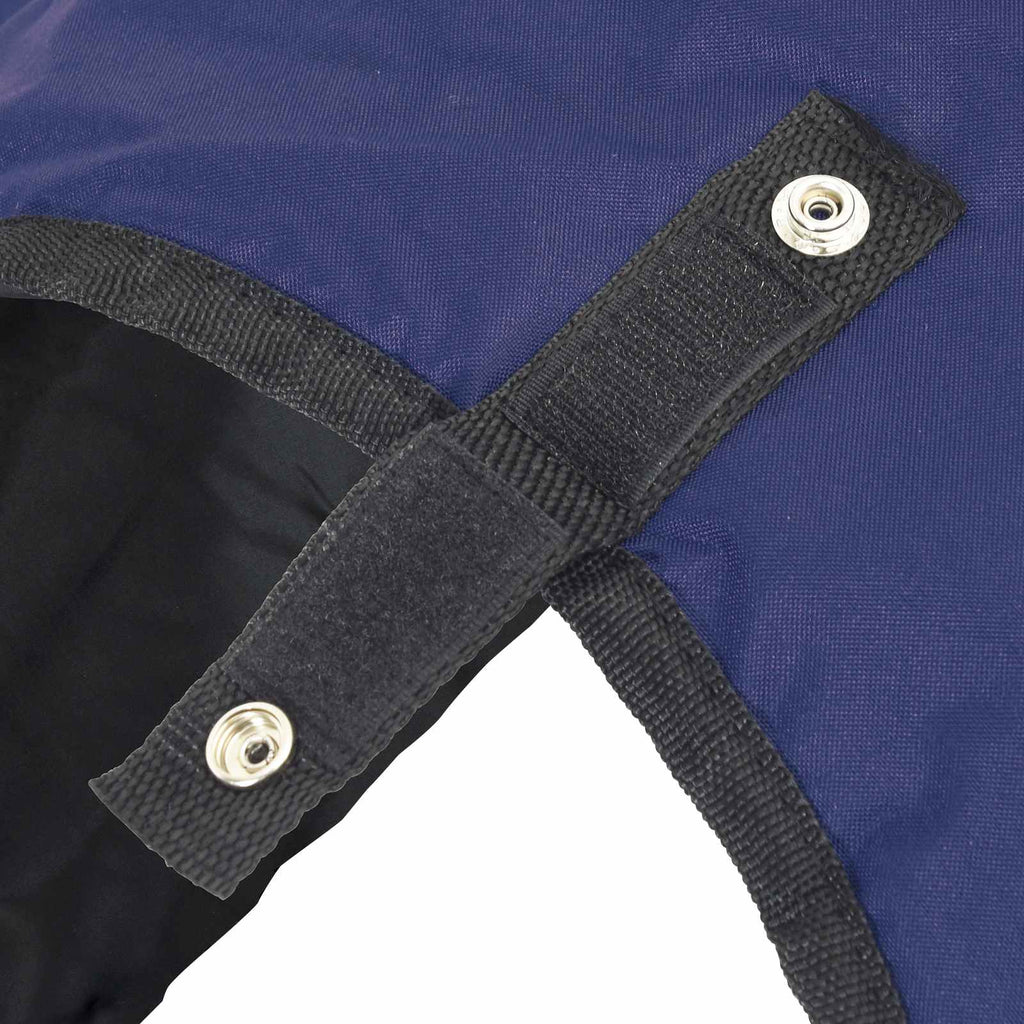 vidaXL Koc dla Koni Ciemna Zieleń i Czerń 145 cm Poliester