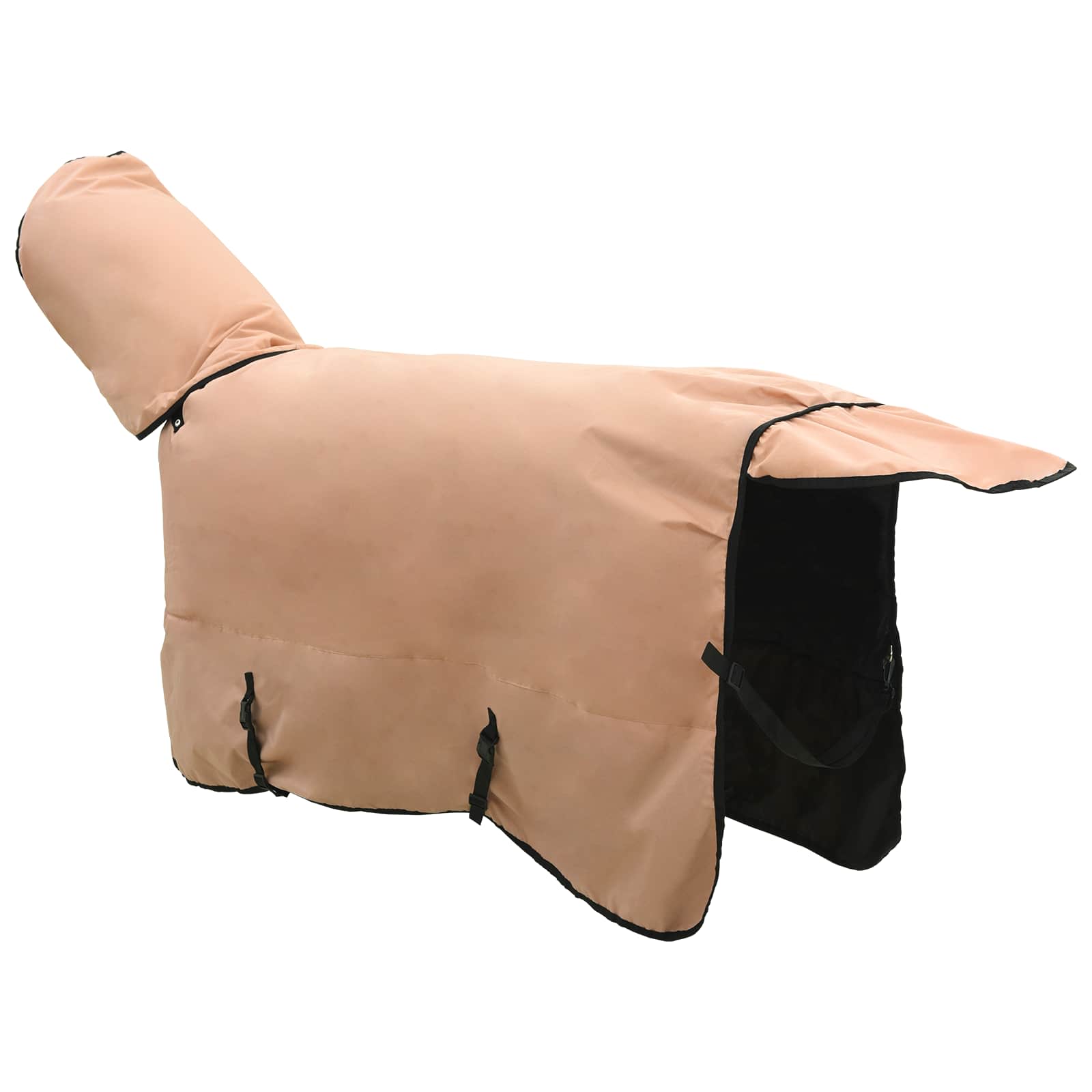 vidaXL Koc dla Koni Cappuccino 135 cm Poliester