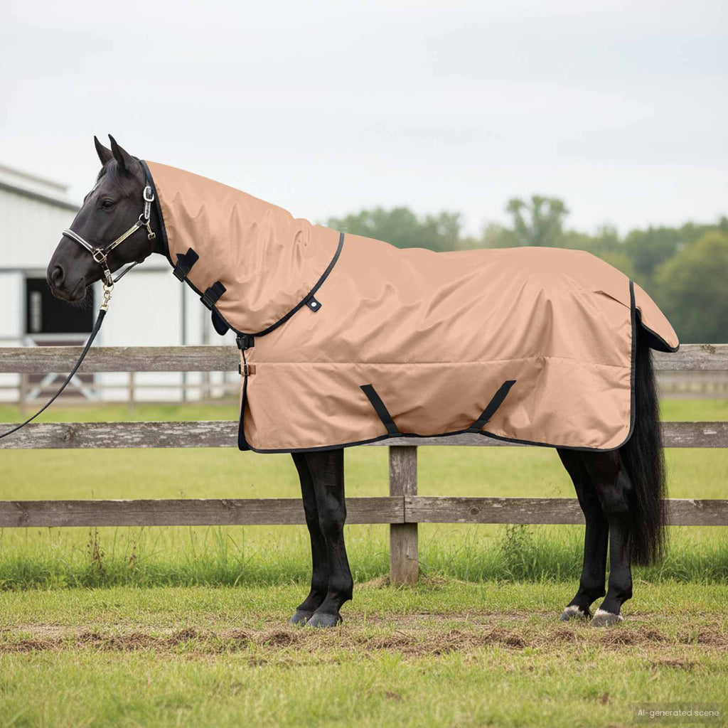 vidaXL Koc dla Koni Cappuccino 145 cm Poliester