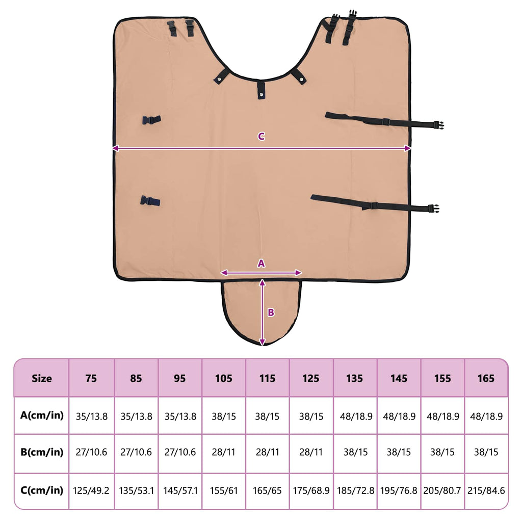vidaXL Koc dla Koni Cappuccino 145 cm Poliester