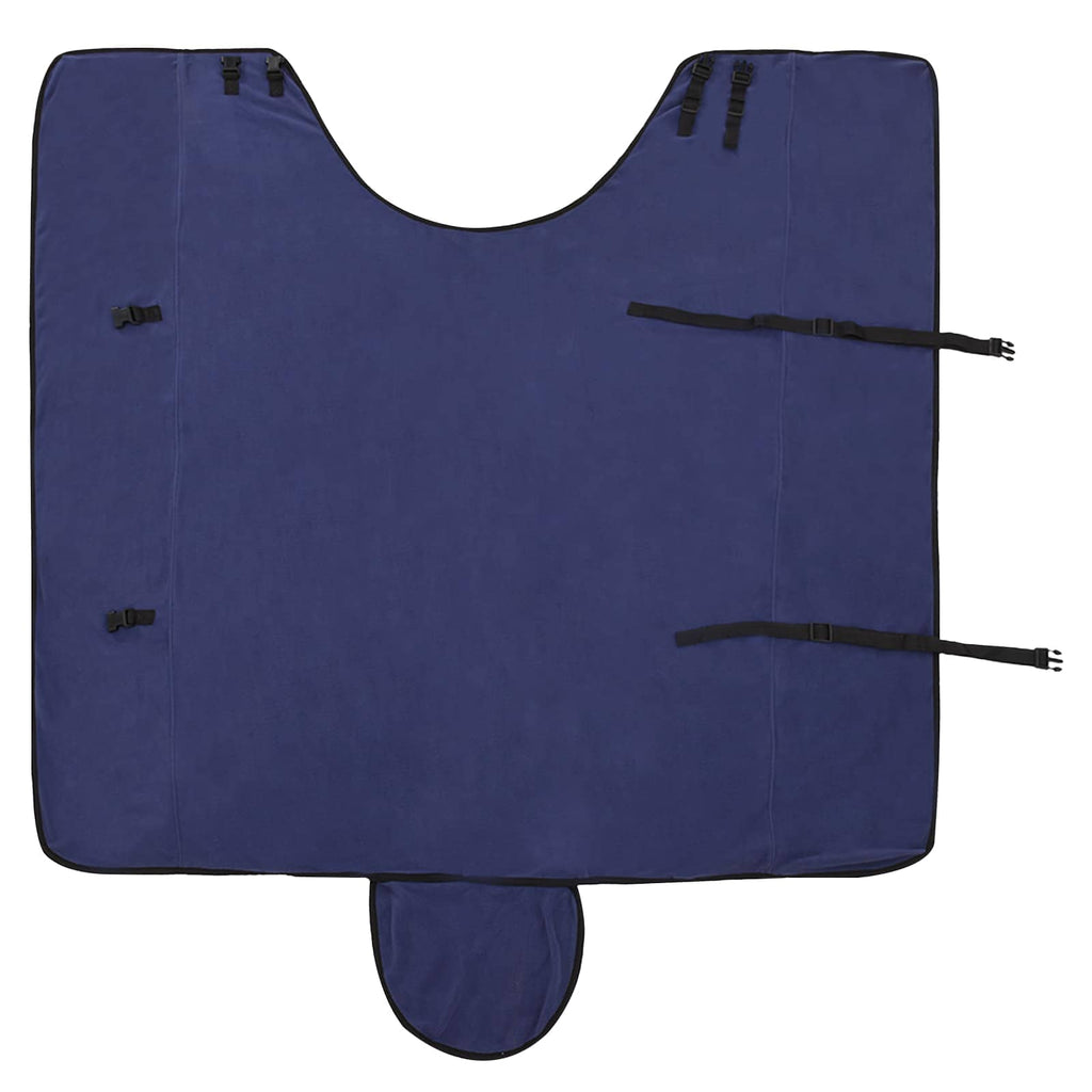 vidaXL Koc dla Koni Granatowy 125 cm Poliester