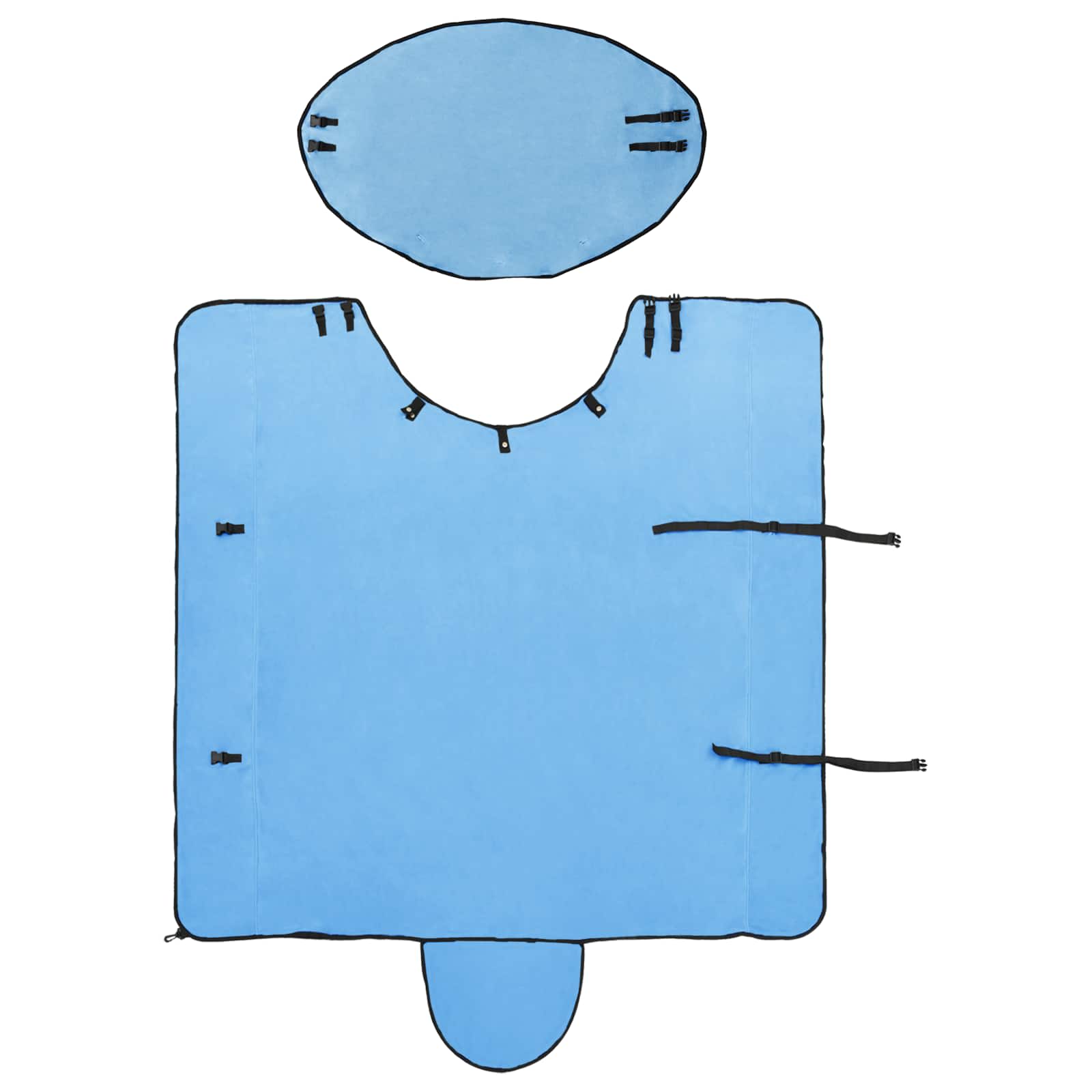 vidaXL Koc dla Koni Pełny Aqua 135 cm Poliester