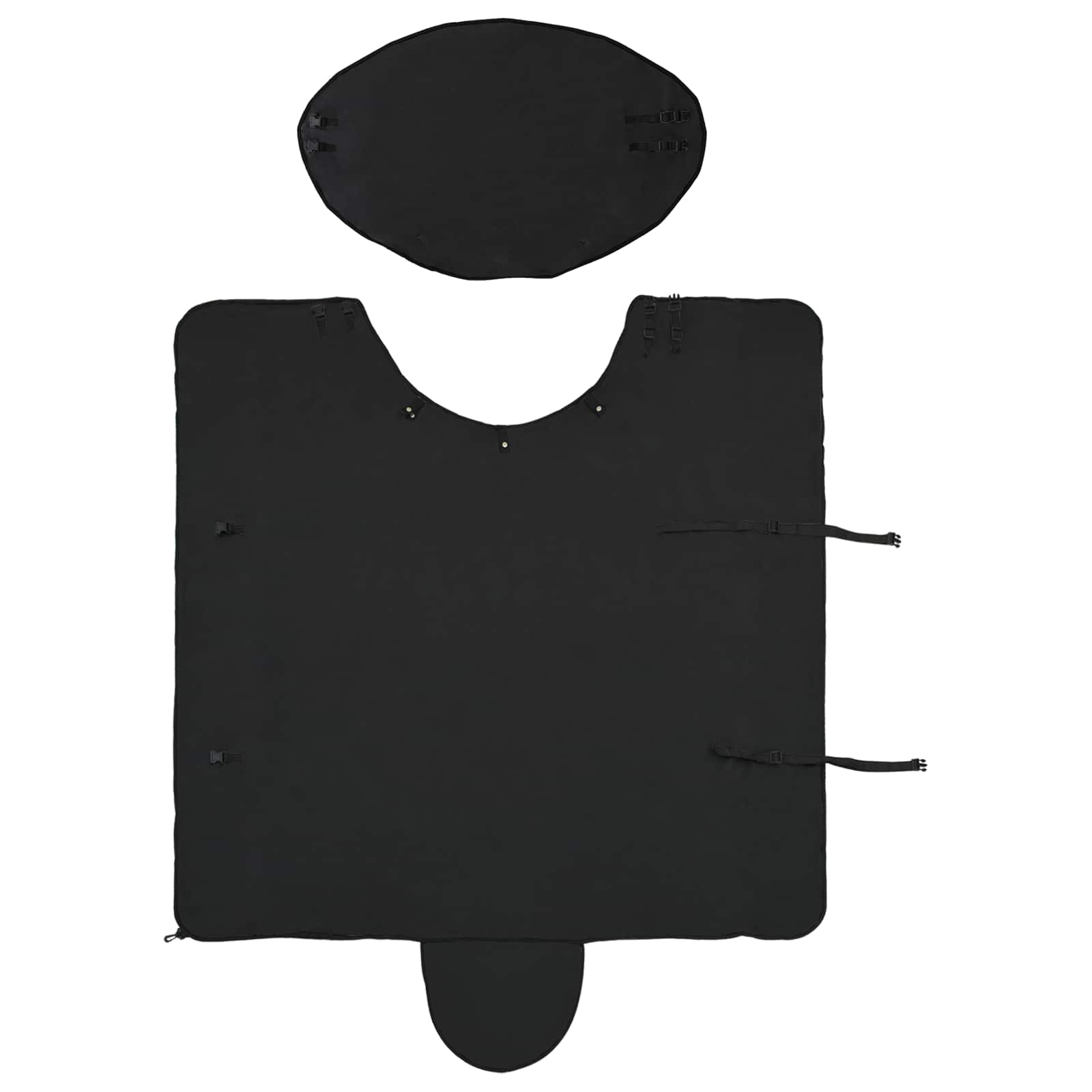 vidaXL Koc dla Koni Czarny 75 cm Poliester