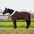 vidaXL Koc dla Koni Pełny Ciemny Brąz 85 cm Polarowy fleece
