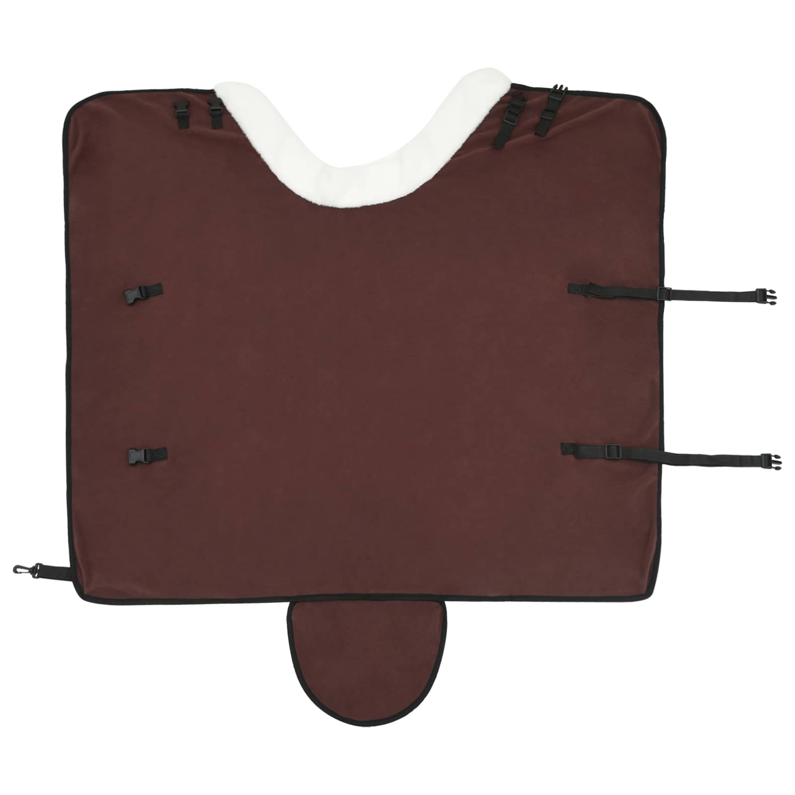 vidaXL Koc dla Koni Pełny Ciemny Brąz 105 cm Polarowy fleece