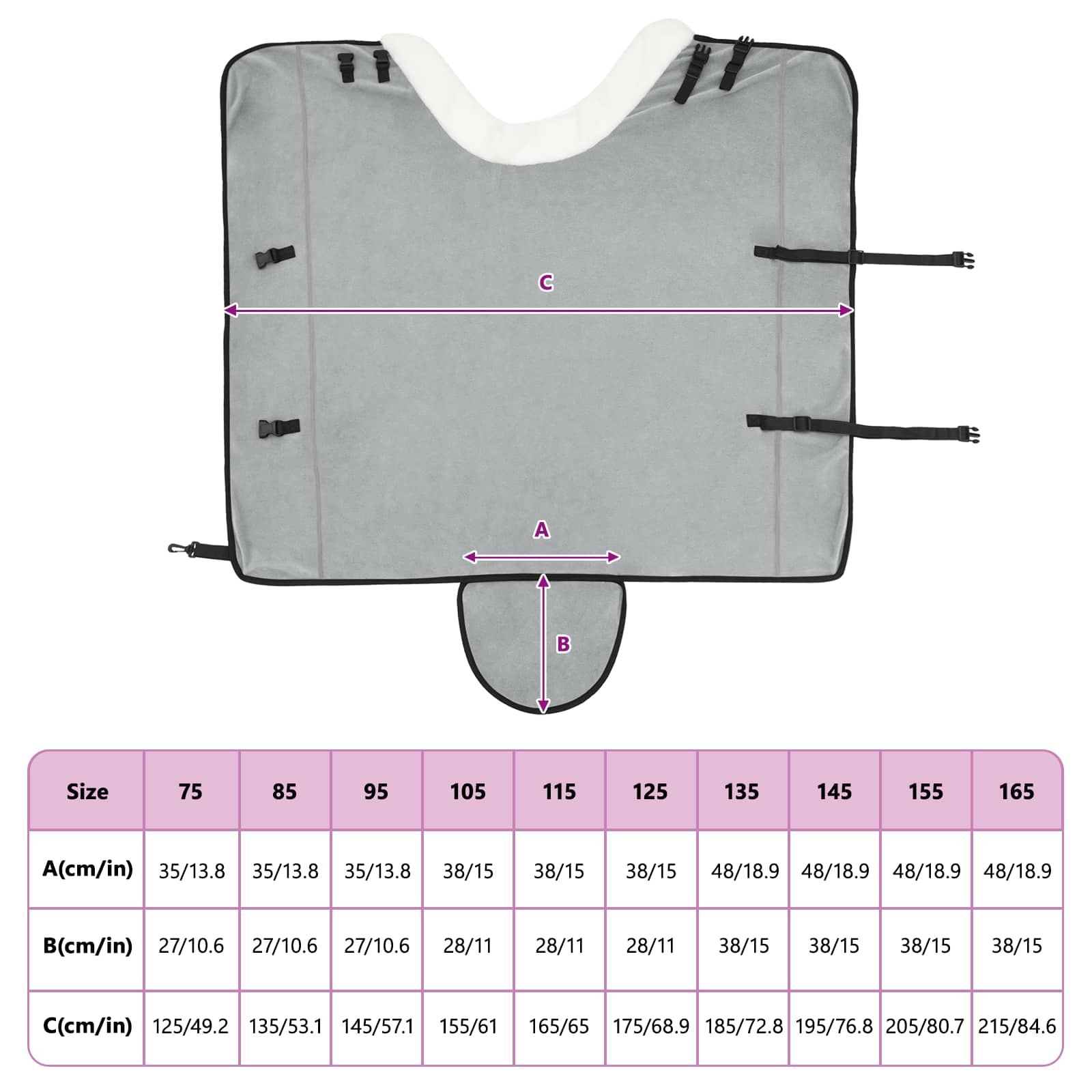 vidaXL Koc dla Koni Pełny ciemnozielony 165 cm Polarowy fleece