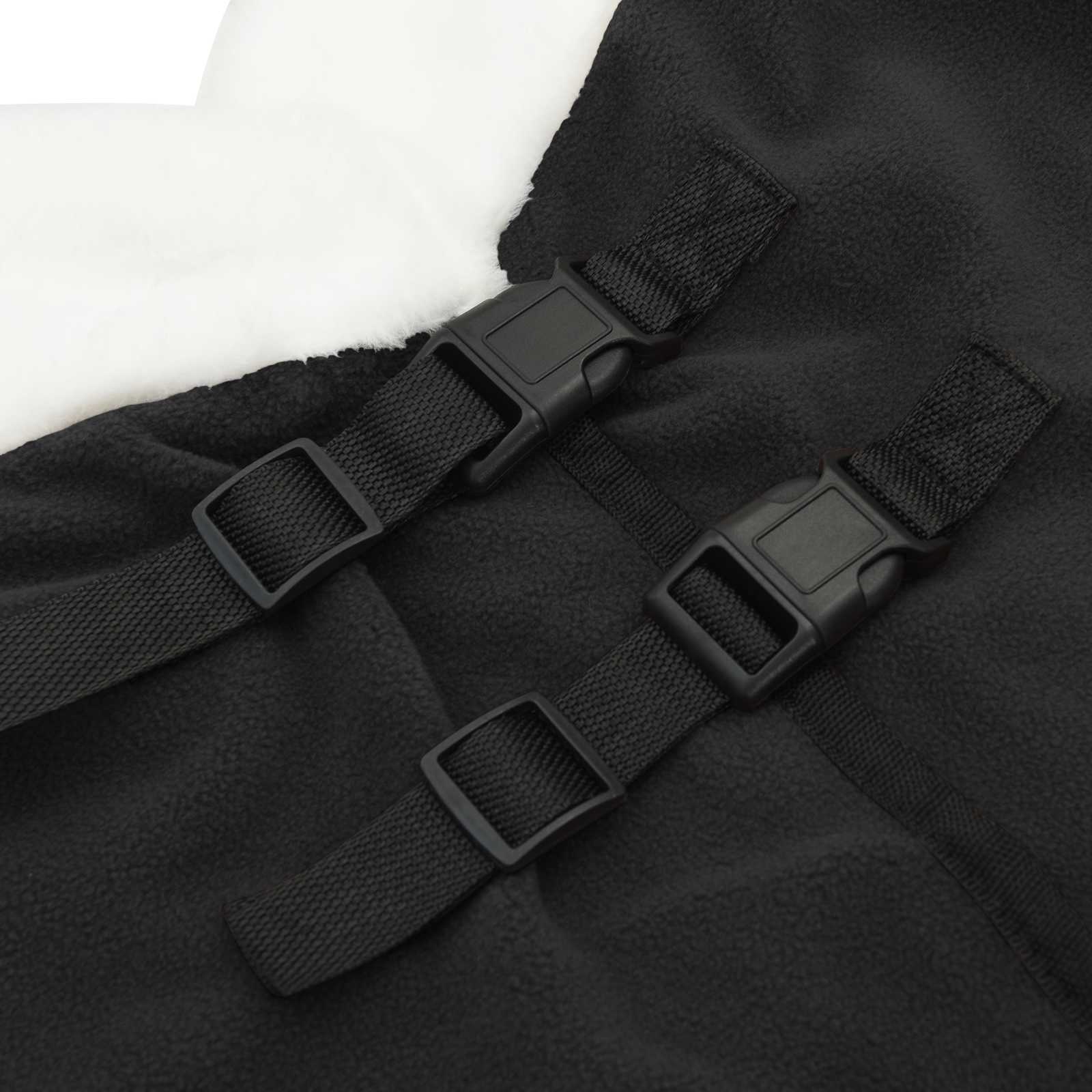 vidaXL Koc dla Koni Czarny 75 cm Polarowy fleece