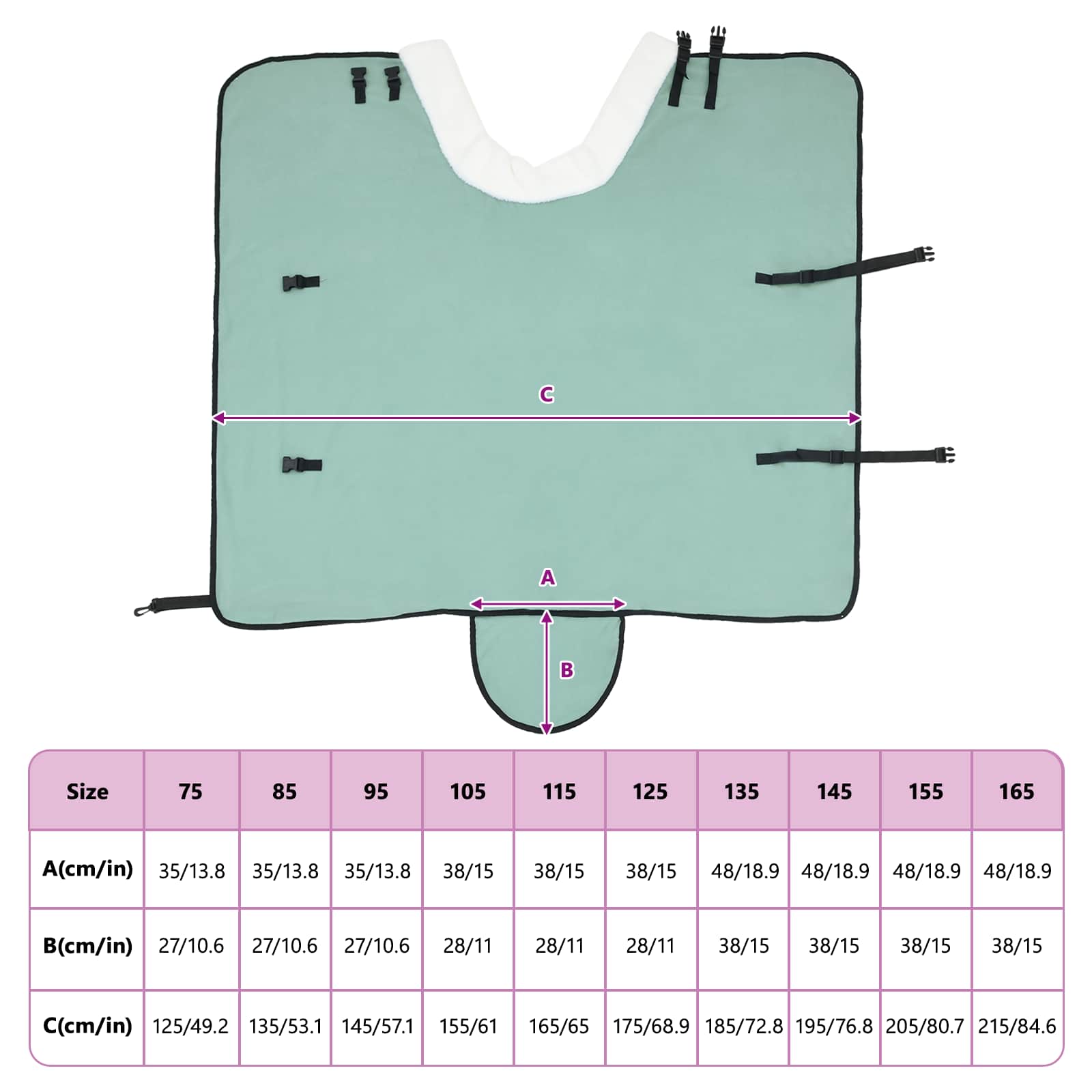 vidaXL Koc dla Koni Pełny ciemnozielony 95 cm Polarowy fleece