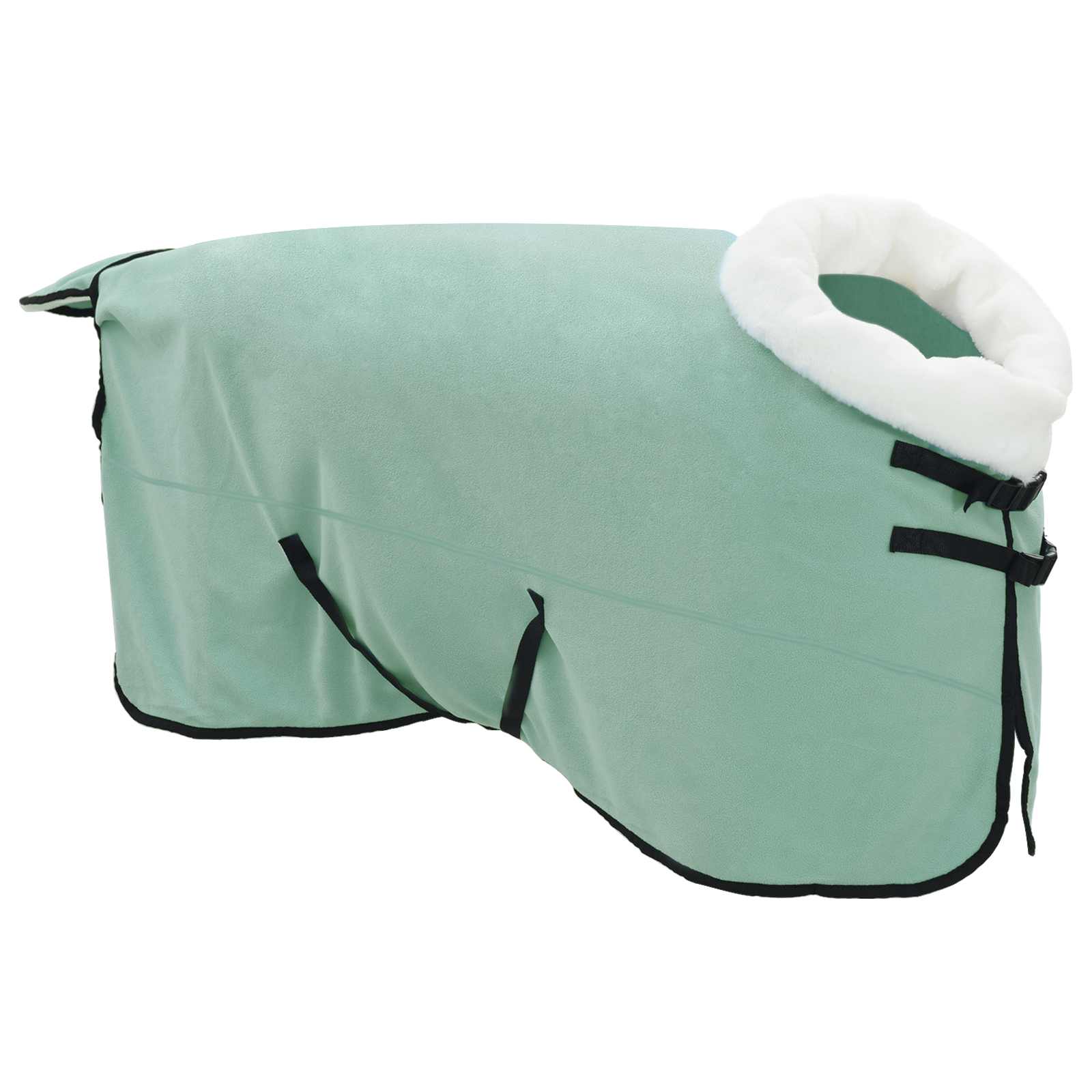 vidaXL Koc dla Koni Pełny ciemnozielony 155 cm Polarowy fleece