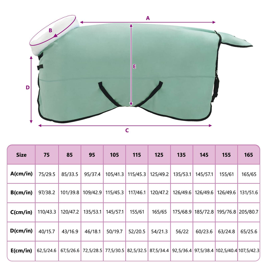 vidaXL Koc dla Koni Pełny ciemnozielony 155 cm Polarowy fleece