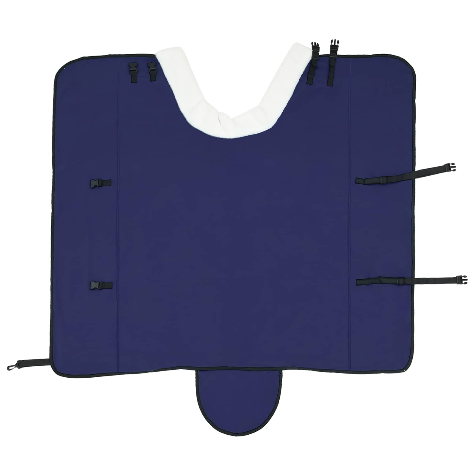 vidaXL Koc dla Koni Granatowy 125 cm Polarowy fleece