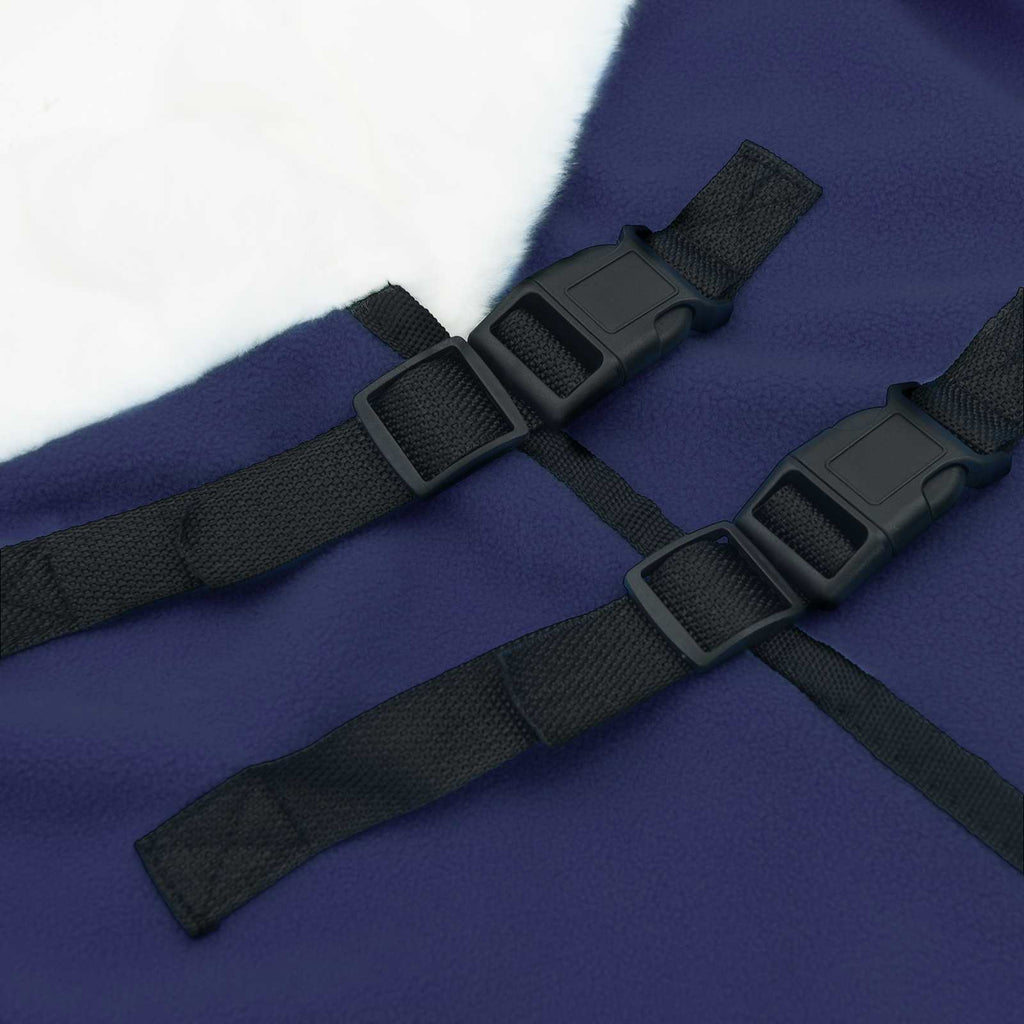 vidaXL Koc dla Koni Granatowy 165 cm Polarowy fleece