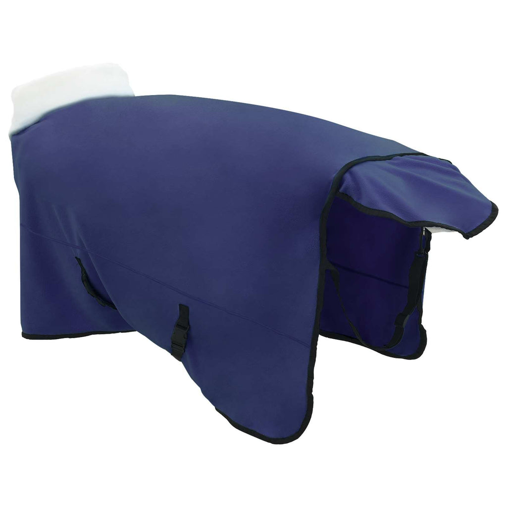 vidaXL Koc dla Koni Granatowy 165 cm Polarowy fleece