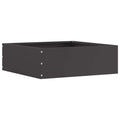 vidaXL Krawężnik do trawnika Czarny 40 x 40 x 13 cm Stal