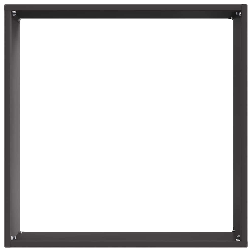 vidaXL Krawężnik do trawnika Czarny 40 x 40 x 13 cm Stal