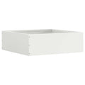vidaXL Krawężnik do trawnika Biały 40 x 40 x 13 cm Stal
