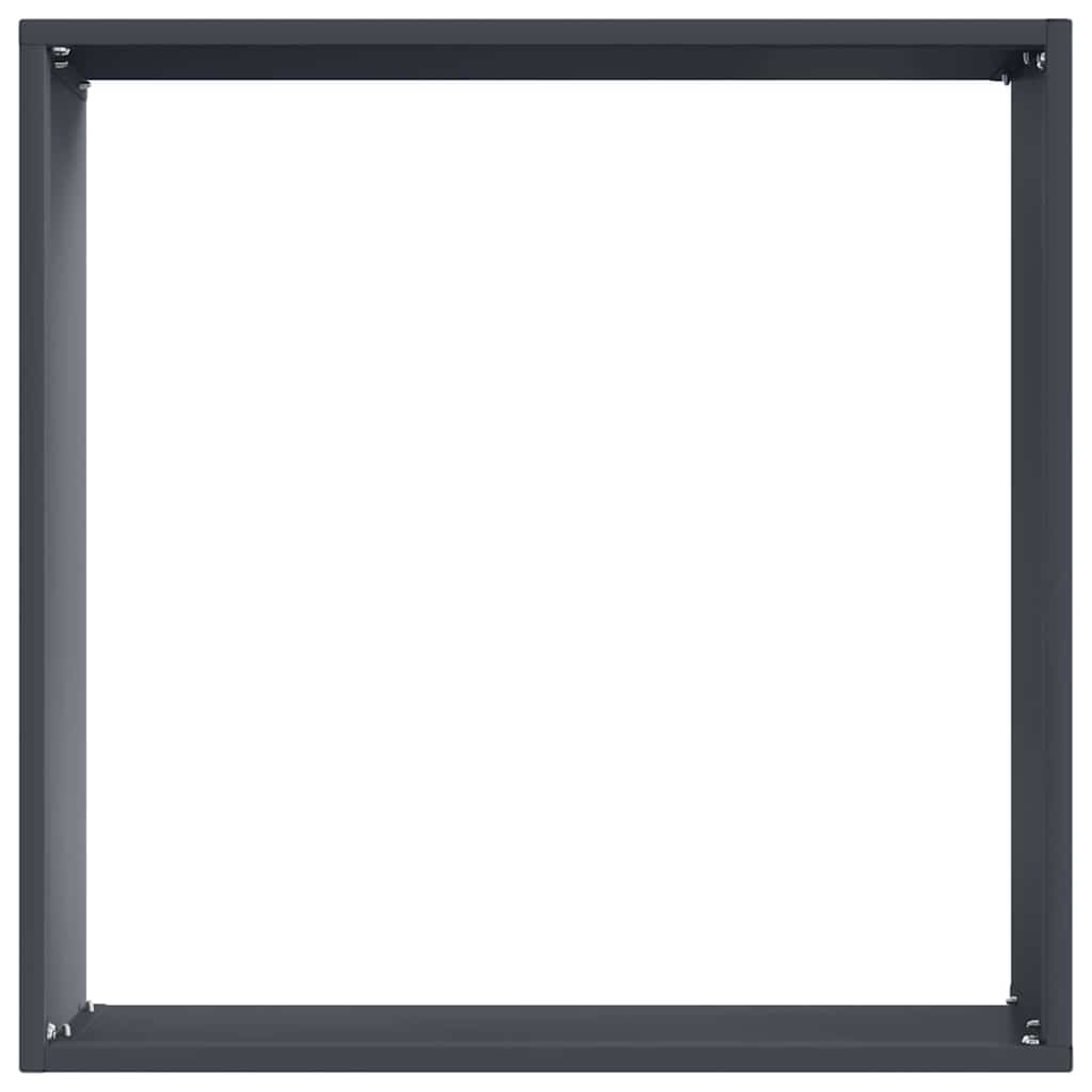 vidaXL Krawężnik do trawnika Antracyt 40 x 40 x 13 cm Stal