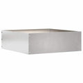 vidaXL Krawężnik do trawnika Srebrny 40 x 40 x 13 cm Stal nierdzewna