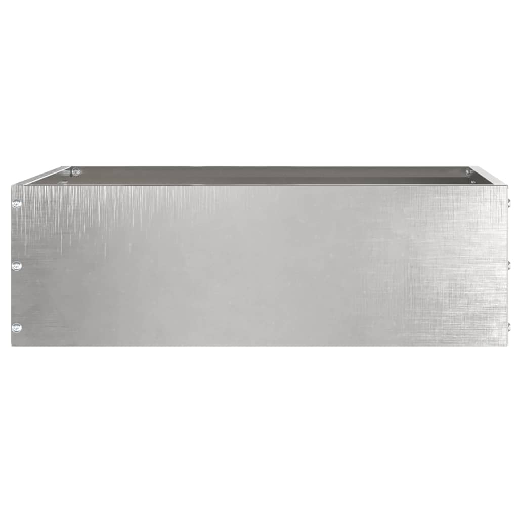 vidaXL Krawężnik do trawnika 6 pcs Srebrny 40 x 40 x 13 cm