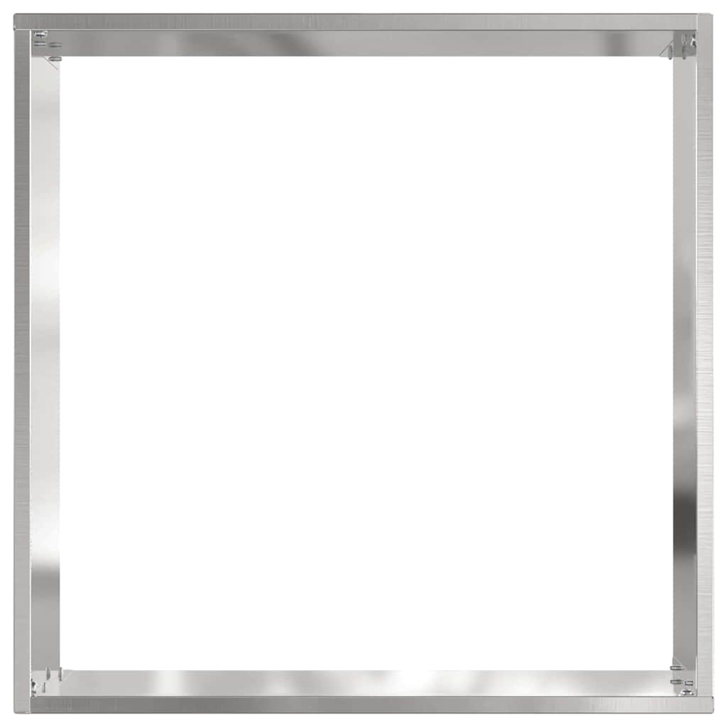 vidaXL Krawężnik do trawnika 6 pcs Srebrny 40 x 40 x 13 cm