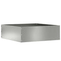 vidaXL Krawężnik do trawnika Srebrny 40 x 40 x 13 cm